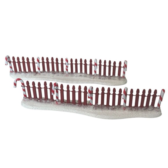 Dept 56 Lot Peppermint Rd Straight Stairs Bridge Arch Candy Cane Fence 52666 - Picture 7 of 14